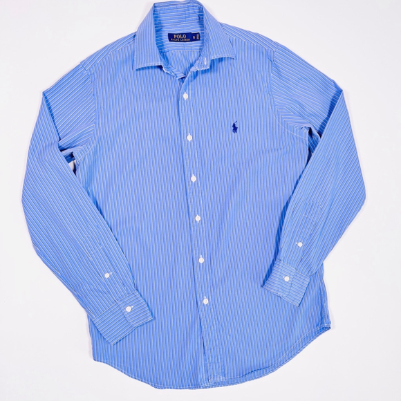 Polo Ralph Lauren Other - Men's Polo Ralph Lauren Blue & White Striped Dress Shirt Size S